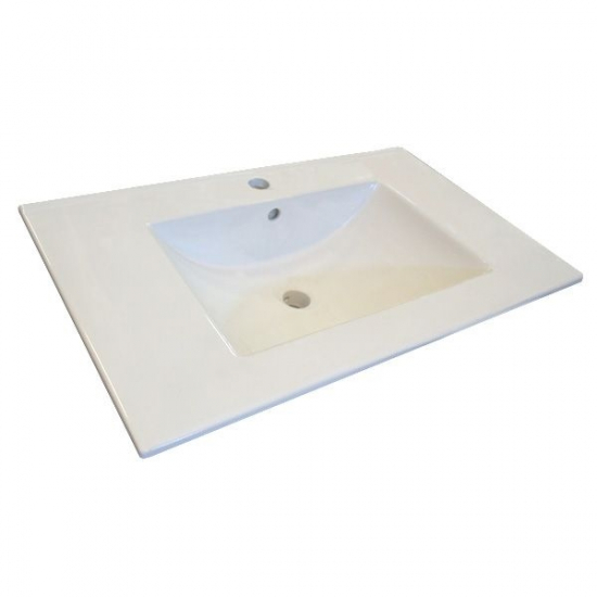 Тумба с раковиной COMFORTY Турин 75 дуб белый