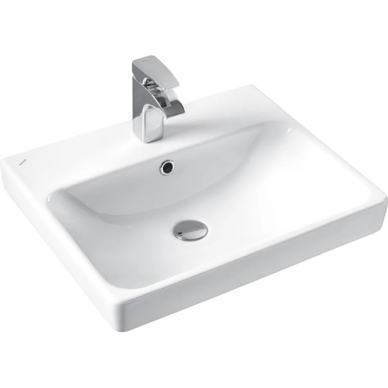 Тумба с раковиной COMFORTY Вена 55 подвесная, дуб дымчатый