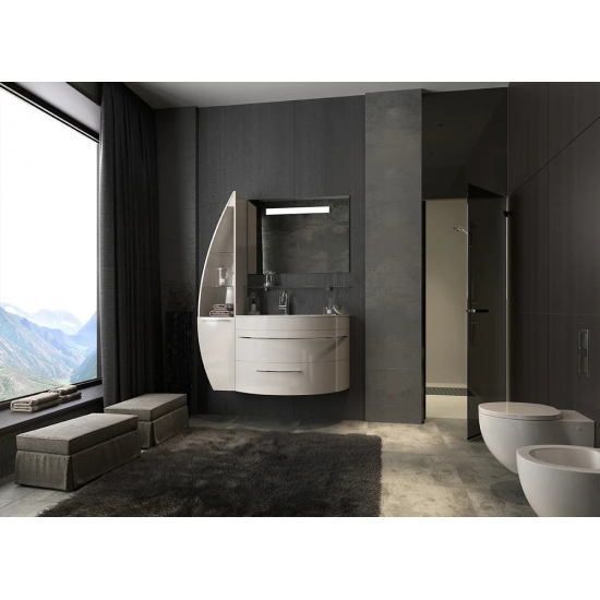 Тумба с раковиной DE AQUA Эскалада 100 L левая, подвесная