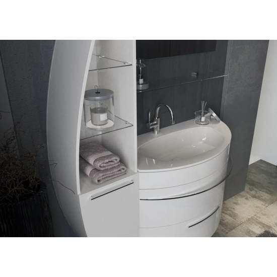 Тумба с раковиной DE AQUA Эскалада 100 L левая, подвесная