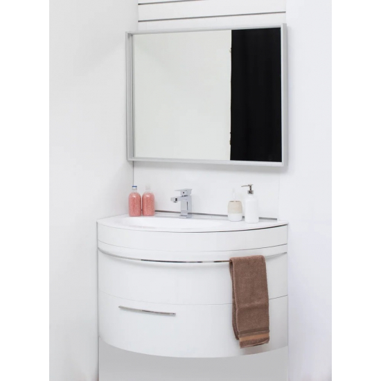 Тумба с раковиной DE AQUA Эскалада 100 L левая, подвесная