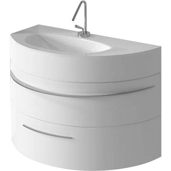 Тумба с раковиной DE AQUA Эскалада 100 L левая, подвесная