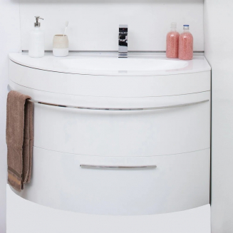 Тумба с раковиной DE AQUA Эскалада 100 R правая, подвесная