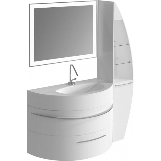 Тумба с раковиной DE AQUA Эскалада 100 R правая, подвесная