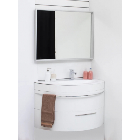 Тумба с раковиной DE AQUA Эскалада 100 R правая, подвесная