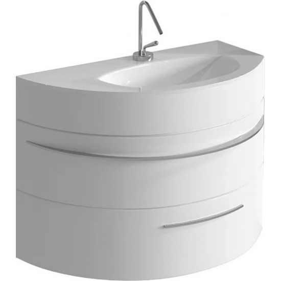 Тумба с раковиной DE AQUA Эскалада 100 R правая, подвесная