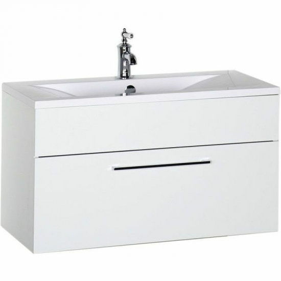 Тумба с раковиной DE AQUA Кубика 90 подвесная