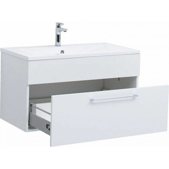 Тумба с раковиной DE AQUA Кубика 90 подвесная