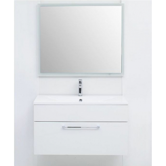 Тумба с раковиной DE AQUA Кубика 90 подвесная