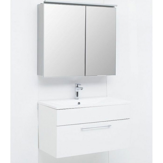 Тумба с раковиной DE AQUA Кубика 90 подвесная