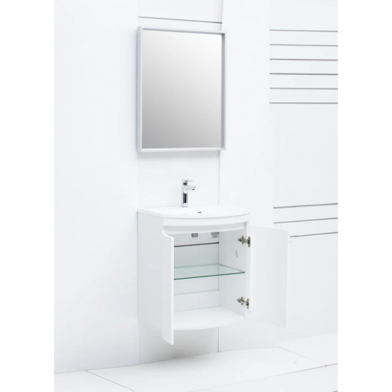 Тумба с раковиной DE AQUA Токката 60 подвесная, белый