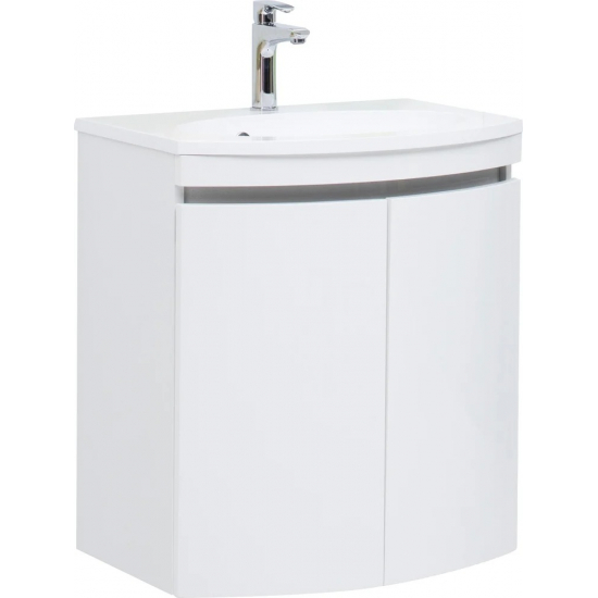 Тумба с раковиной DE AQUA Токката 60 подвесная, белый