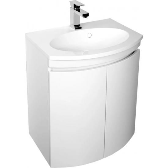 Тумба с раковиной DE AQUA Токката 60 подвесная, белый
