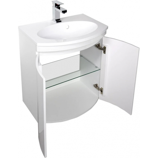 Тумба с раковиной DE AQUA Токката 60 подвесная, белый