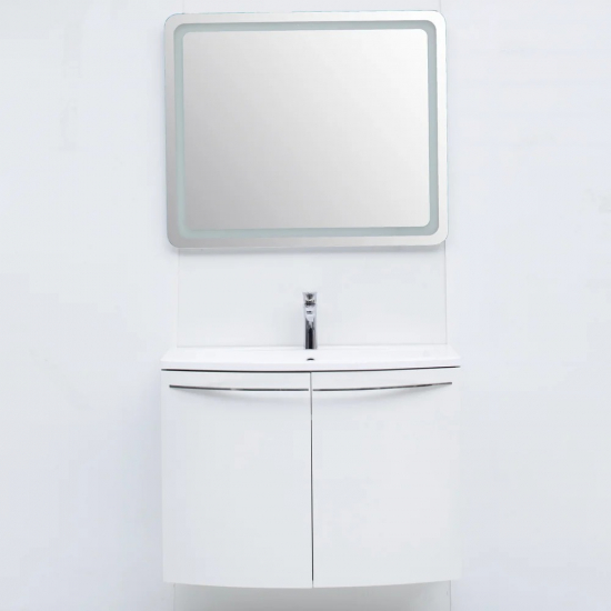 Тумба с раковиной DE AQUA Токката 90 подвесная, белая