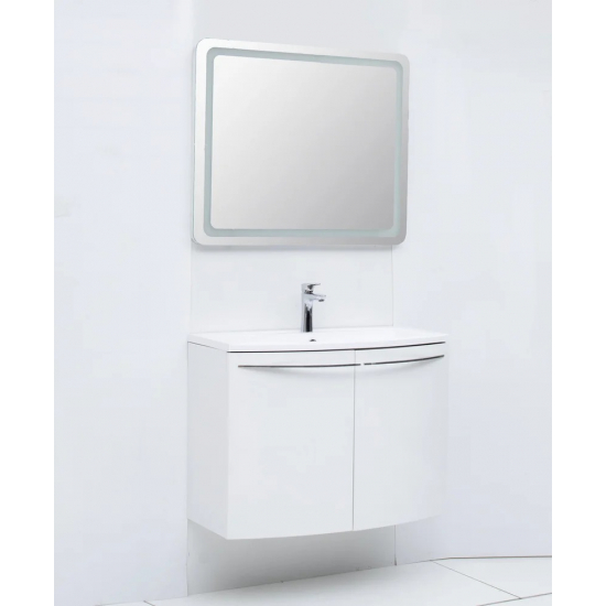 Тумба с раковиной DE AQUA Токката 90 подвесная, белая