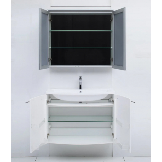 Тумба с раковиной DE AQUA Токката 90 подвесная, белая