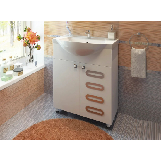 Тумба с раковиной EVA GOLD Melania 65 раковина Элеганс 65