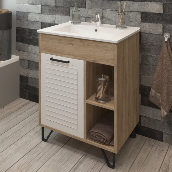 Тумба с раковиной EVA GOLD Olsen 60 раковина Como-60