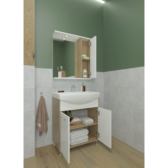 Тумба с раковиной EVA GOLD Шимо 65 раковина Элеганс 65