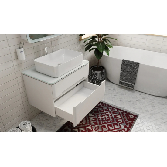 Тумба с раковиной JORNO Bosko 75, подвесная