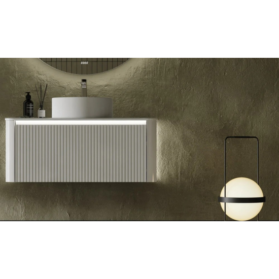 Тумба с раковиной JORNO Lumino 100 белая