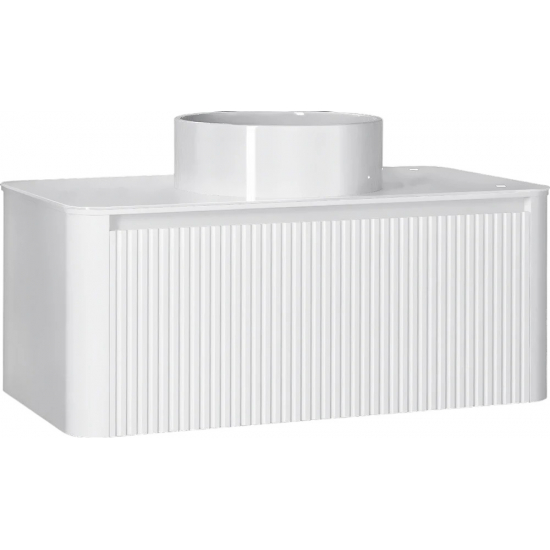 Тумба с раковиной JORNO Lumino 100 белая