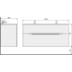 Тумба с раковиной JORNO Modul 120