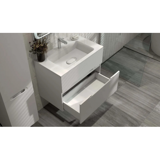 Тумба с раковиной JORNO Modul 80 белая