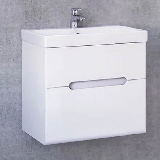 Тумба с раковиной JORNO Moduo Slim 50, подвесная