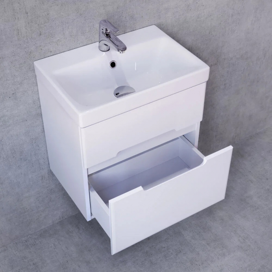 Тумба с раковиной JORNO Moduo Slim 50, подвесная