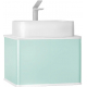Тумба с раковиной JORNO Pastel 58 бирюзовый бриз
