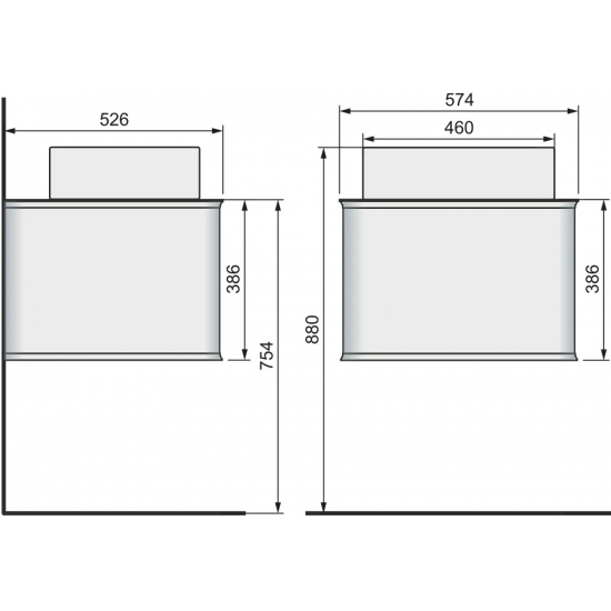 Тумба с раковиной JORNO Pastel 58 бирюзовый бриз