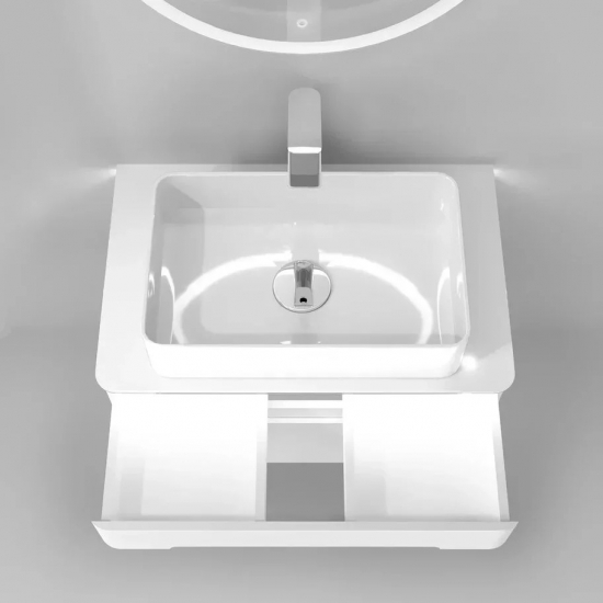 Тумба с раковиной JORNO Shine 75, подвесная