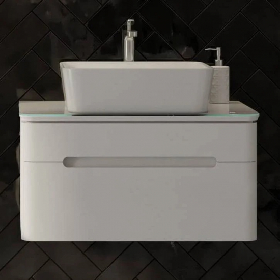 Тумба с раковиной JORNO Shine 75, подвесная