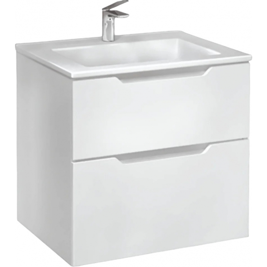 Тумба с раковиной JORNO Slide 65, белая