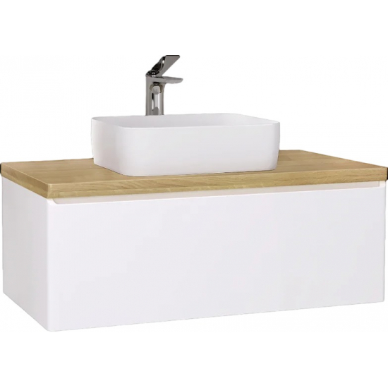 Тумба с раковиной JORNO Solis 100, подвесная, раковина MLN-7050H