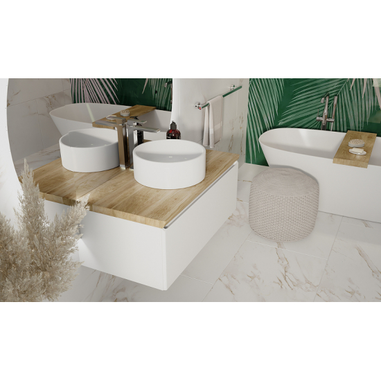 Тумба с раковиной JORNO Solis 100, подвесная, раковина MLN-7050H