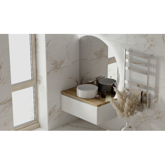 Тумба с раковиной JORNO Solis 100, подвесная, раковина MLN-7050H