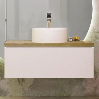 Тумба с раковиной JORNO Solis 100, подвесная, раковина MLN-7078A