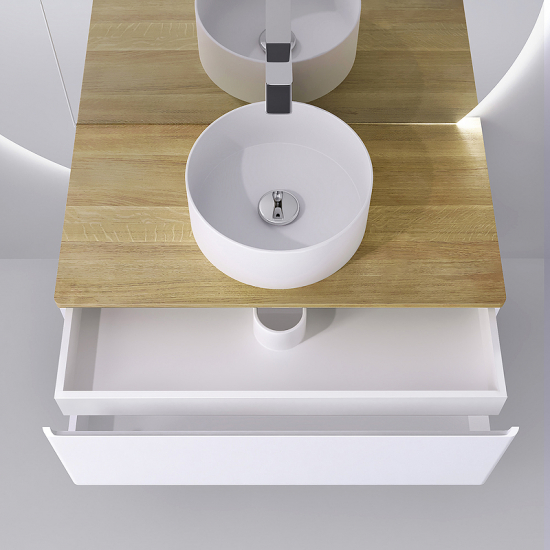 Тумба с раковиной JORNO Solis new 100, подвесная