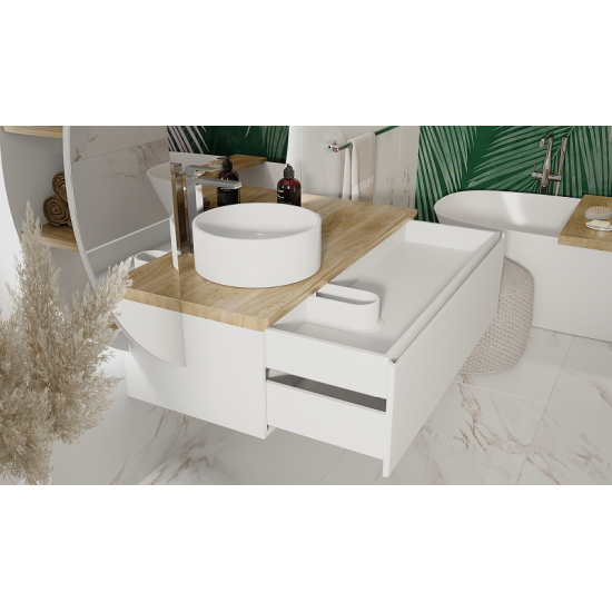 Тумба с раковиной JORNO Solis new 120, подвесная