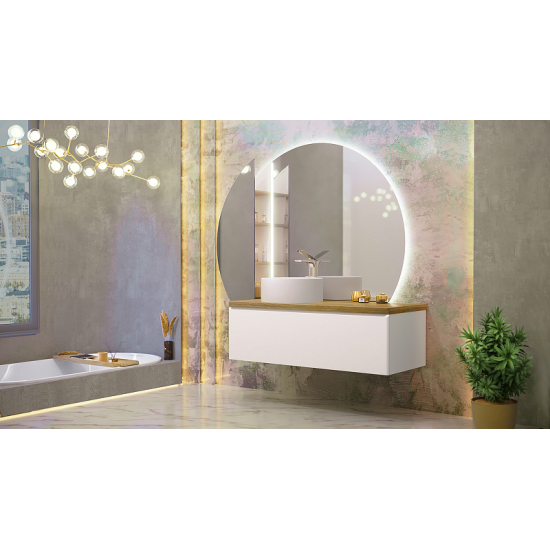 Тумба с раковиной JORNO Solis new 120, подвесная