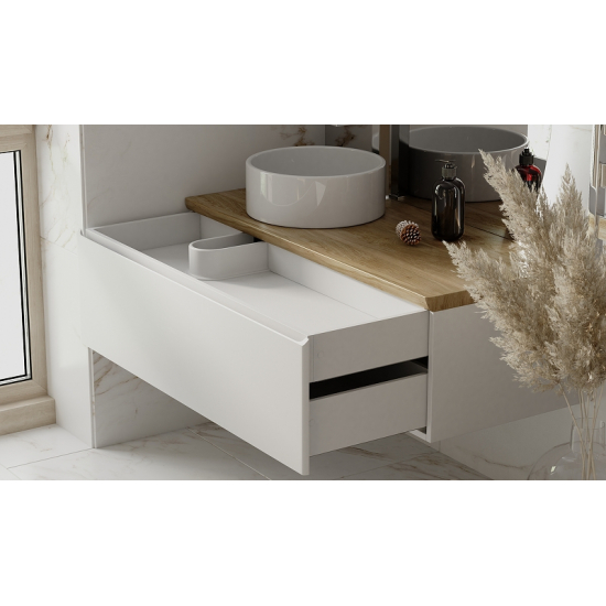 Тумба с раковиной JORNO Solis new 120, подвесная