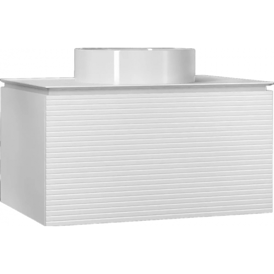 Тумба с раковиной JORNO Stone 100 белая