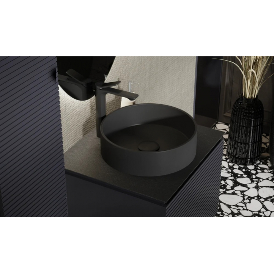 Тумба с раковиной JORNO Stone 60 антрацит