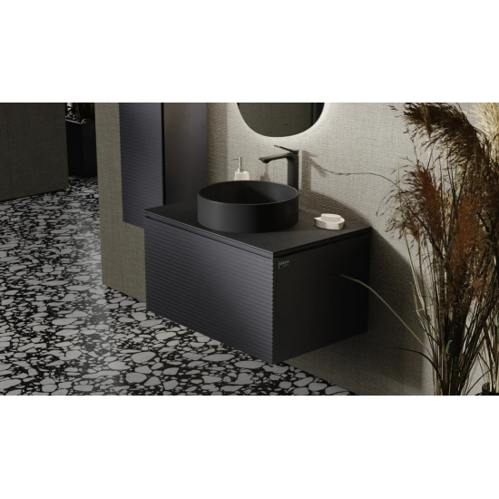 Тумба с раковиной JORNO Stone 80 антрацит