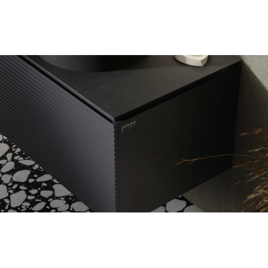 Тумба с раковиной JORNO Stone 80 антрацит