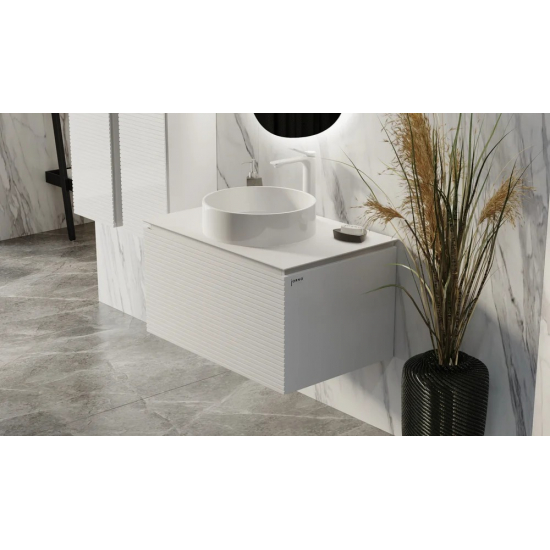 Тумба с раковиной JORNO Stone 80 белая