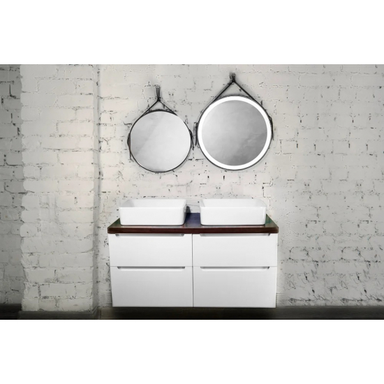 Тумба с раковиной JORNO Wood 120, белая